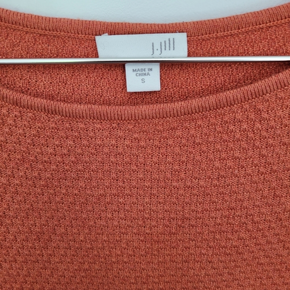 J. Jill | Boat Neck Andrea Long Sleeve Waffle Knit Shirt - Picture 4 of 4